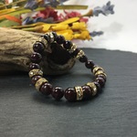 【SALE/セール】キャッツアイ（ピンク） パワーストーン　ブレスレット  （シルバー）