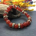 【SALE/セール】カルセドニー  ブレスレット パワーストーン 天然石 （グリーン）シルバー