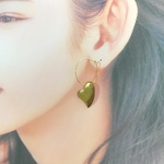限定1個　ハートフープピアス