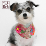 犬・猫用　スタイ　和柄　レース