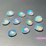 【オパールAAA】ラウンド型カボション５×４mm　1個　ハンドメイド素材 