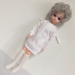 リカちゃんサイズ バックリボンのカットソーワンピース