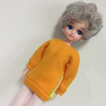 リカちゃんサイズ 切り替えカットソートップス