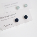 リングのブルー系ピアス/イヤリング