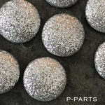 silver ラメ くるみカボション 8ヶ