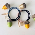 どんぐりコロコロ秋のヘアゴム