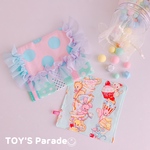 ゆめかわいいフリル移動ポケット＆キッズハンカチセット♡