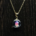 「丸氷」超限定色  ミニ SBLオパール(合成オパール)シルバー仕立て