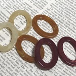 ◎アクリルパーツ オーバルリング セット6個