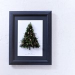 予約販売③〖 ボタニカルフレーム・クリスマスツリー 2019 〗プリザーブドフラワーのフレームアレンジ、クリスマスのプチギフト
