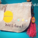 2WEY 移動ポケット　〈Well done!蝶々さん〉