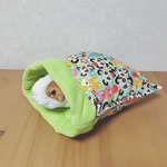 《ふわもこクッション寝袋》パンダ柄 M