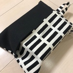 ハーフサイズティッシュケース  ☆ツートン アルテック風 ブラック