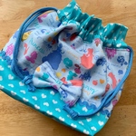 【 ｙ様オーダー品 】★お弁当袋＊シルエットプリンセスが可愛い☆ブルー★