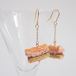 バケットサンドのピアス【両耳ピアス】 ミニチュアフードスアクセサリー