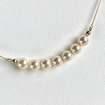 swarovskiパールのチョーカーネックレス