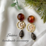 bekko×antique デザインピアス/イヤリング 