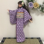 momoko 着物 麻の葉