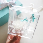 《名入れギフト☆メッセージ刻印》message ROSE “WHITE KEY”　小さなシンデレラのガラスの靴