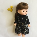 花柄吊りパンツのお洋服 メルちゃん ソランちゃんサイズ
