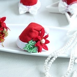 たれ耳うさぎ用サンタ帽3　クリスマス　うさぎ用サンタの帽子