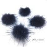 10pcs・ミンクファー（ネイビー）c-148