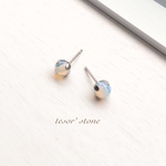 クリエイテッド オパール　一粒ピアス/サージカルステンレス