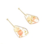 「#4026」 金箔 貝殻 入り ロング タッセル チャーム ✴︎2個セット