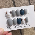  ‪ネイルチップ　わんこネイル
