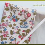 LIBERTY　Nancy Ann ナンシーアン　ライトベージュ系　手帳(A6サイズ対応)カバー&　文庫本サイズカバー　兼用タイプ◆ほぼ日手帳にも
