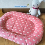 【再販】ちんまりクッション　フランネル リボン