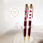 【haru様オーダー】ハーバリウムボールペンRチャーム付 2本