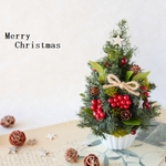 ヒムロ杉のミニクリスマスツリー【プリザーブドフラワー】クリスマスギフト