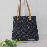 ＬＩＮＴＯＮ、ファンシーツイード×グレーのトート