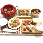 hand made ミニチュア ドールハウス 鶏の唐揚げ作りセット