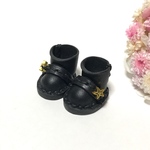 ＊送料無料＊mini☆mini ミニチュアショートブーツ⑭（星&ブラック)