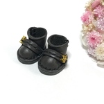＊送料無料＊mini☆mini ミニチュアショートブーツ⑭（星&ダークグレー)