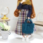 vol.29☆リカちゃんロングTシャツ・フレアースカート☆服上下2点セット☆ハンドメイド☆お洋服☆アウトフィット