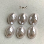 パールカボション オーバル ホワイト 20mm 6個set