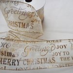 Ｍｅｒｒｙ　Ｃｈｒｉｓｔｍａｓ　リボン　ワイヤー入り　63ｍｍ　1ｍ