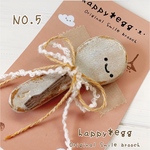 (NO.5)にこにこスプーンのブローチ