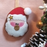 クリスマスオーナメント＊サンタクロース＊フェルト