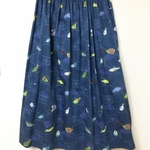 【展示品】まどろむ小鳥の夜空スカート タック