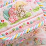 hana*ハンドメイド☆スクエアバニティポーチ★レア旧柄ハロベビ