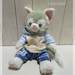 ☆ジェラトーニ コスチューム パーカーセット  ベージュ×水色チェック 服 ペアあり