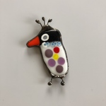 マーブルの鳥さん　　ブローチ