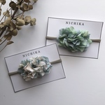 ▼▼　BLUE    flowers  head band  ▼▼
