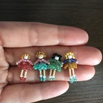 昭和レトロ風ビーズドール♡すごく小さいミニチュアドール♪
