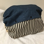 抱っこ紐　収納カバー　ハンドメイド　リバーシブル　ヒップシート　カバー　デニム