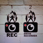 ドライブレコーダー　カッティングステッカー　４４